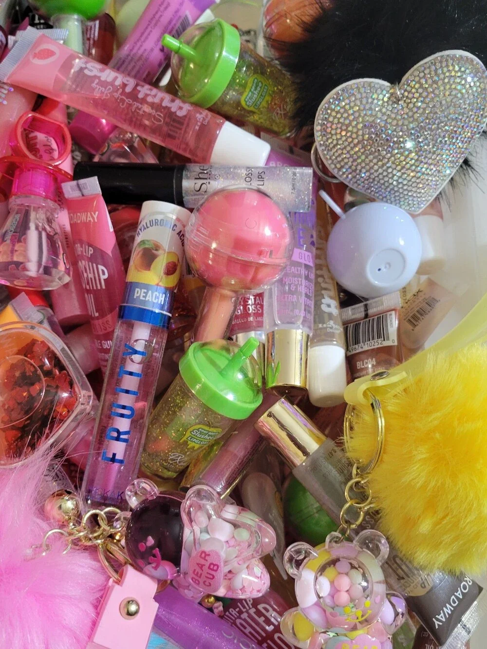 Lipgloss Scoops assorted Glosses & Keychain Set